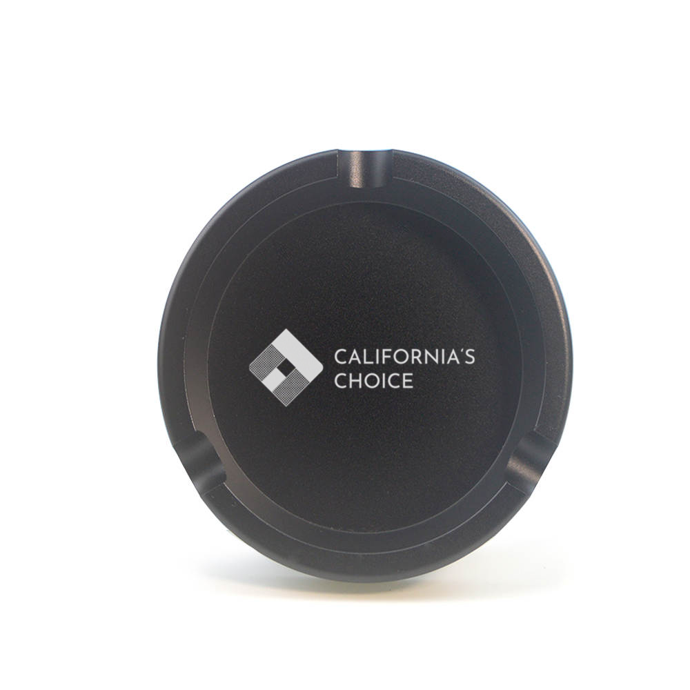 Premium Aschenbecher aus Aluminium Hollywood (schwarz)