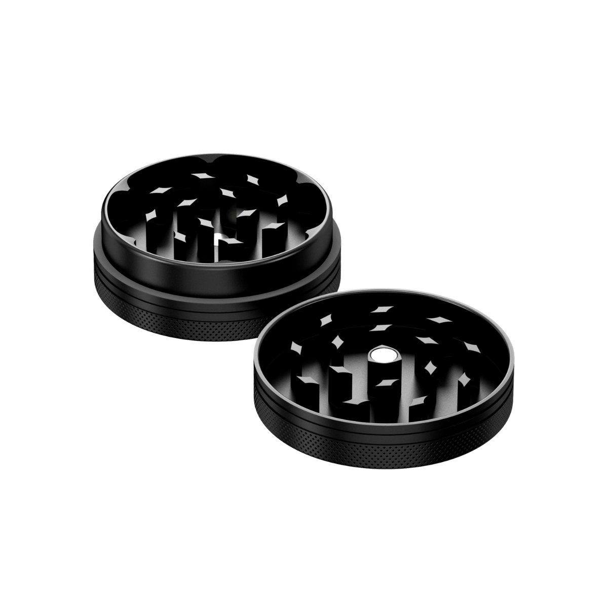2-Teiliger Aluminium Grinder Compton (schwarz)