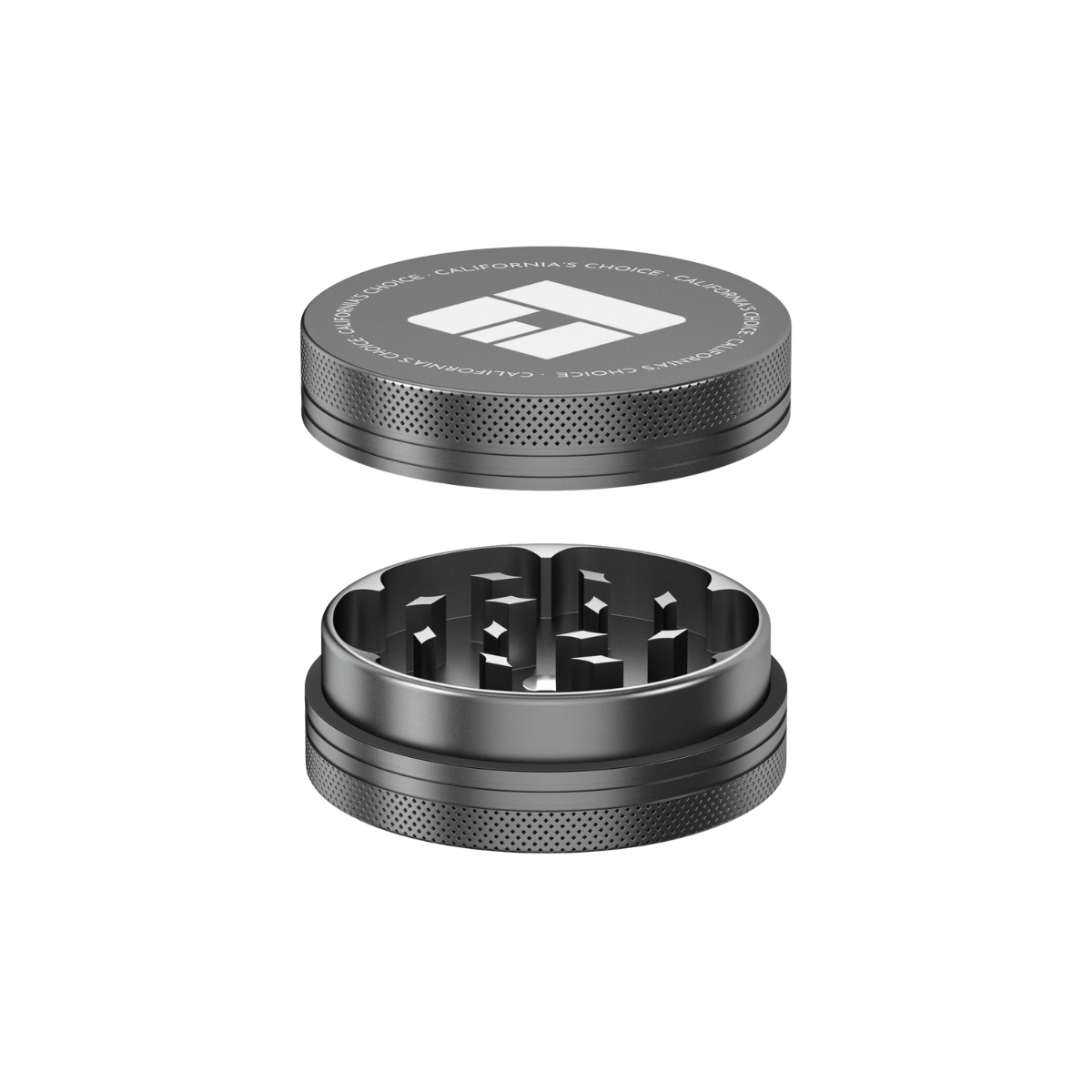 2-Teiliger Aluminium Grinder Compton (grau)