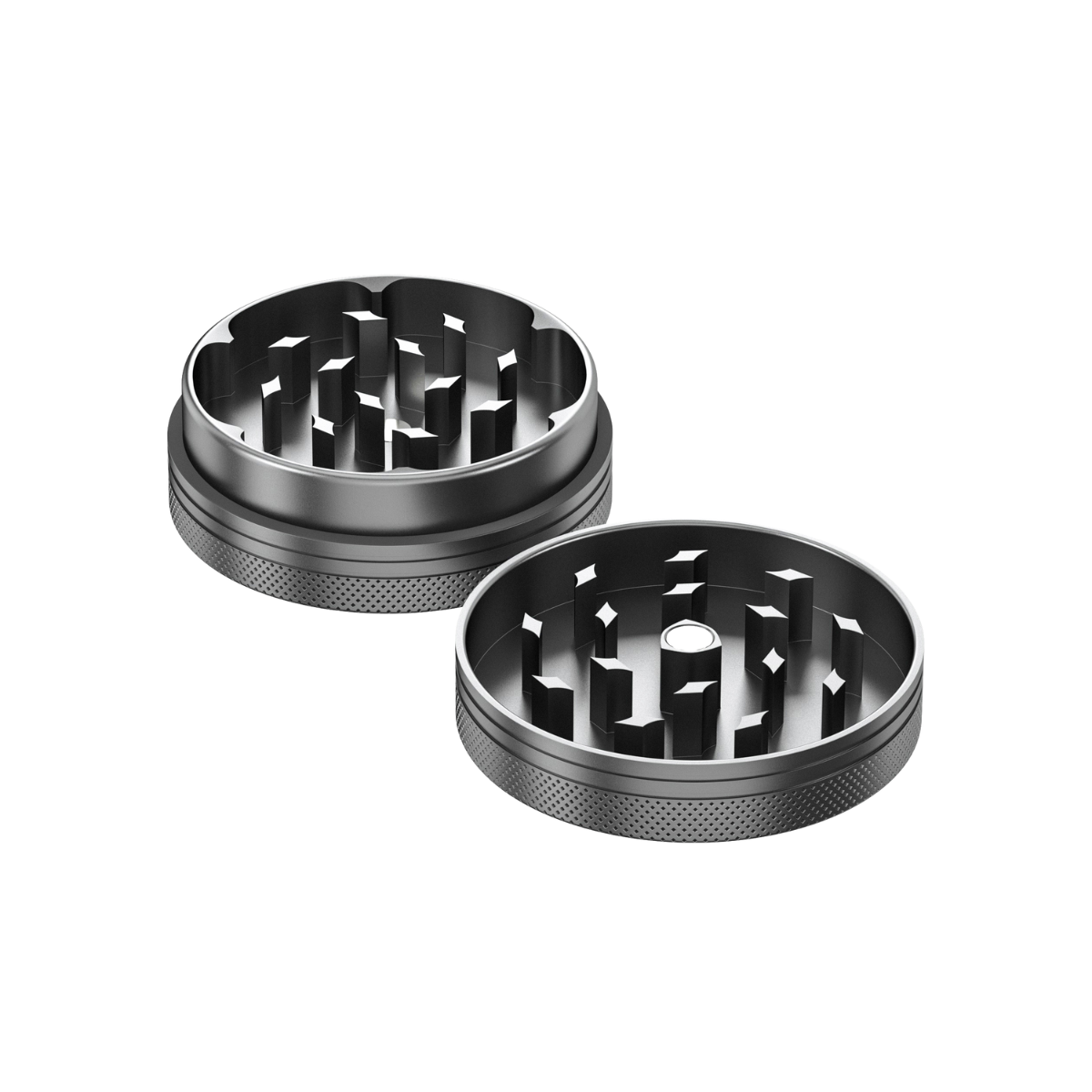 2-Teiliger Aluminium Grinder Compton (grau)