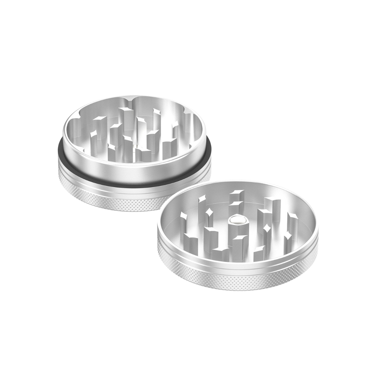 2-Teiliger Aluminium Grinder Compton (silber)