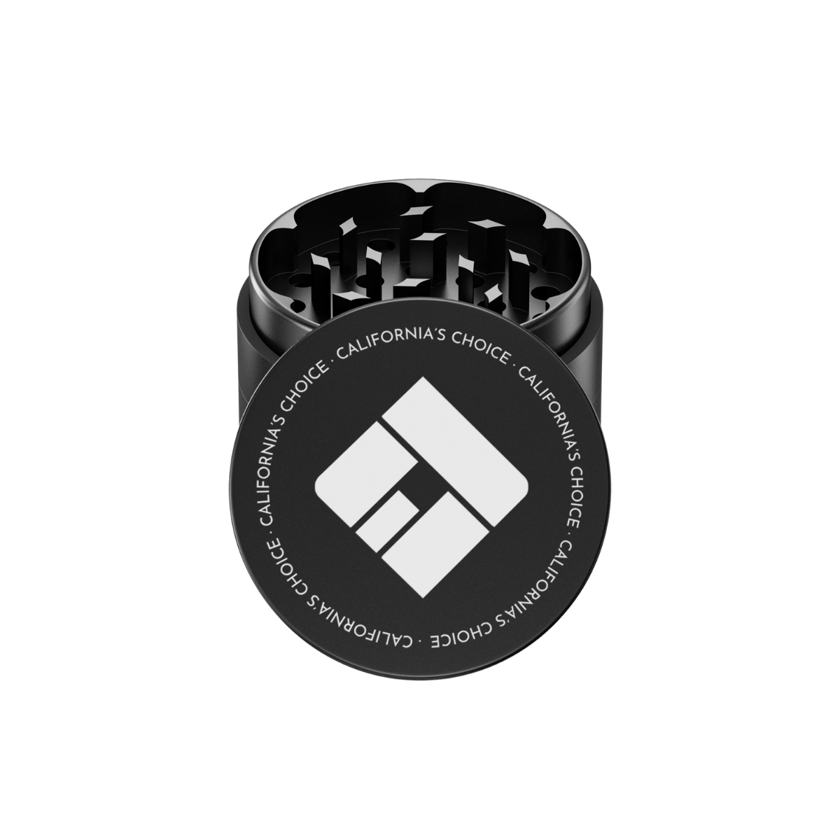 4-Teiliger Aluminium Grinder Compton (schwarz)