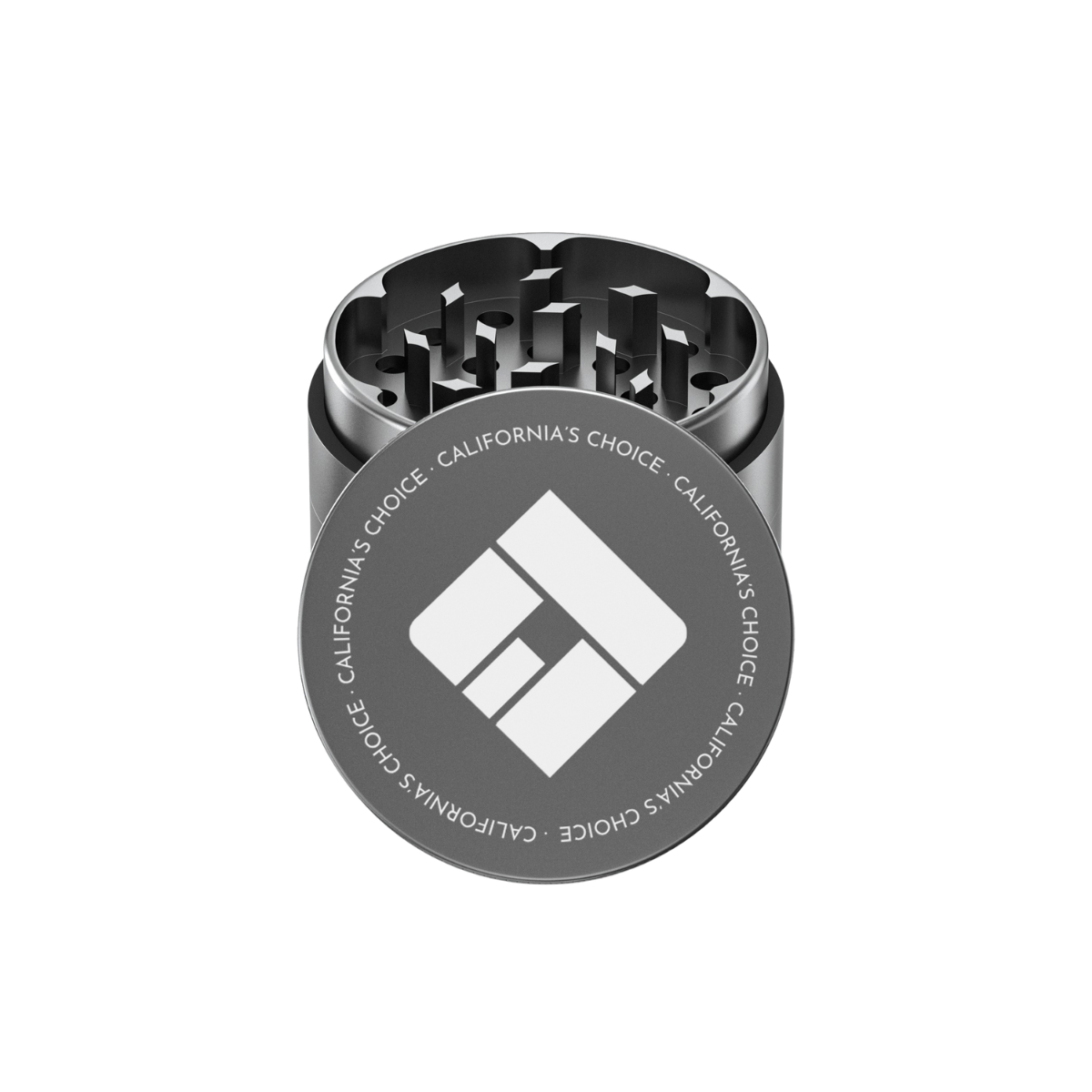 4-Teiliger Aluminium Grinder Compton (grau)