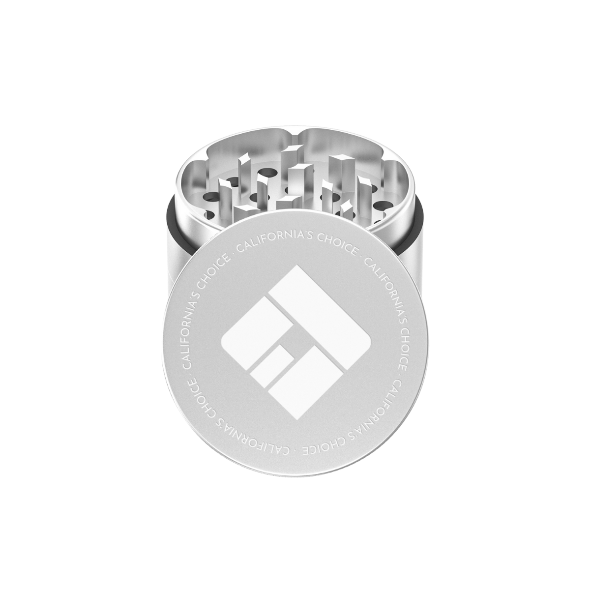 4-Teiliger Aluminium Grinder Compton (silber)