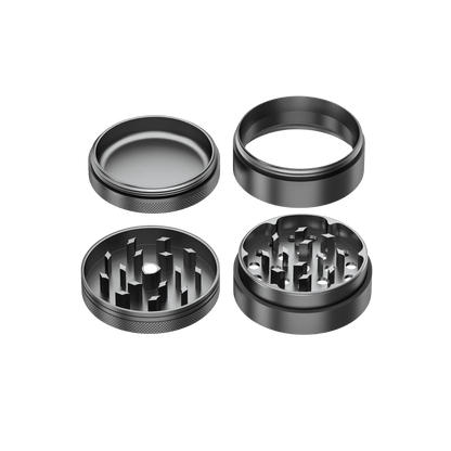 4-Teiliger Aluminium Grinder Compton (grau)