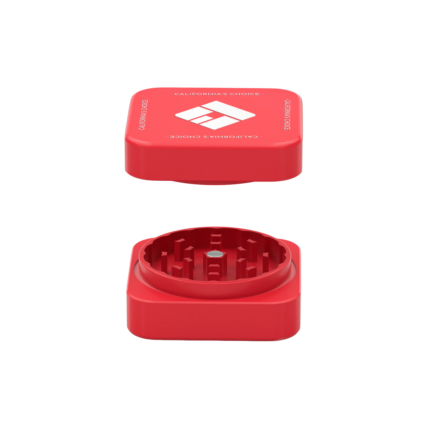 Premium Squared Ceramic Grinder Long Beach (rot)