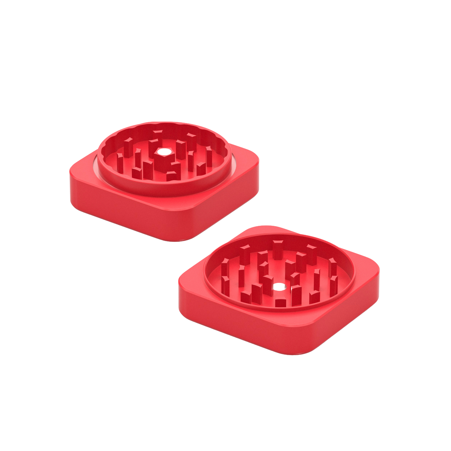Premium Squared Ceramic Grinder Long Beach (rot)