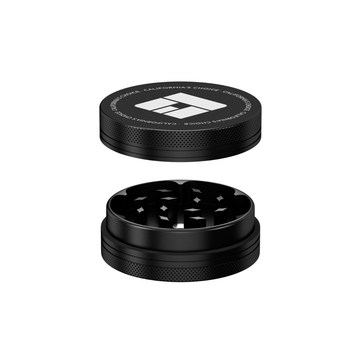 2-Teiliger Aluminium Grinder Compton (schwarz)