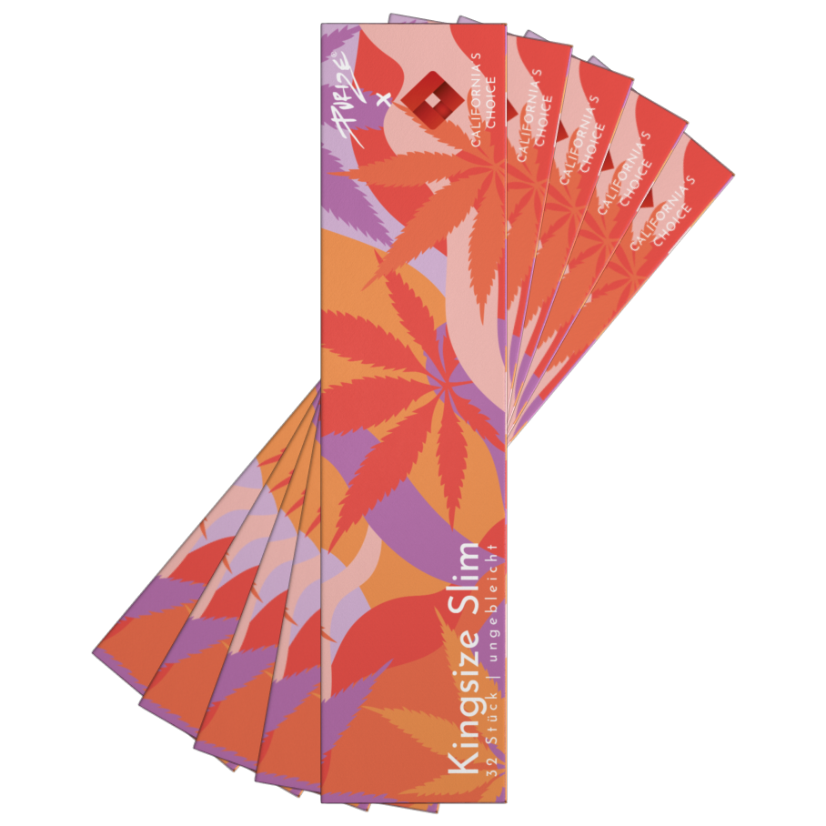 Papers King Size Slim - 5er Packung à 32 Blättchen