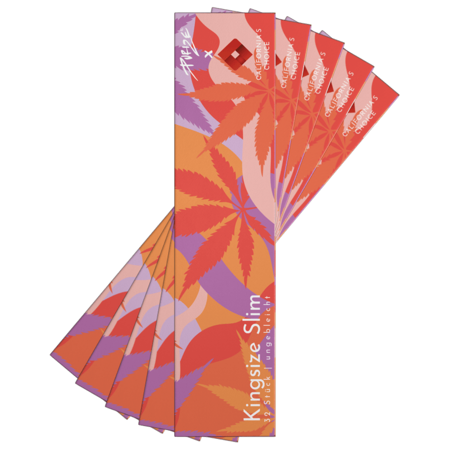 Papers King Size Slim - 5er Packung à 32 Blättchen