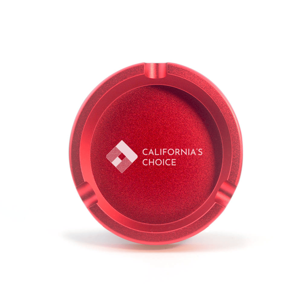 Premium Aschenbecher aus Aluminium Hollywood (rot)