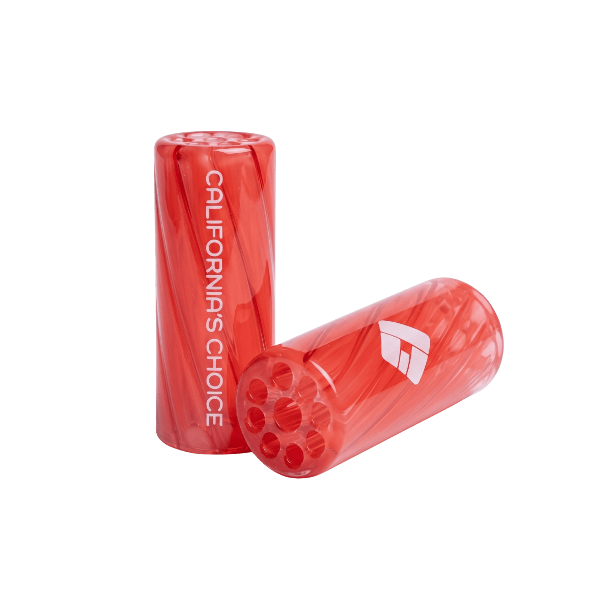 Premium Glas Tip 12mm - mit Spiralstruktur & 9 Loch-System