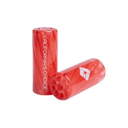 Premium Glas Tip 12mm - mit Spiralstruktur & 9 Loch-System