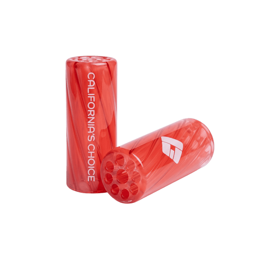 Premium Glas Tip 12mm - mit Spiralstruktur & 9 Loch-System