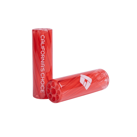 Premium Glas Tip 9mm - mit Spiralstruktur & 9 Loch-System