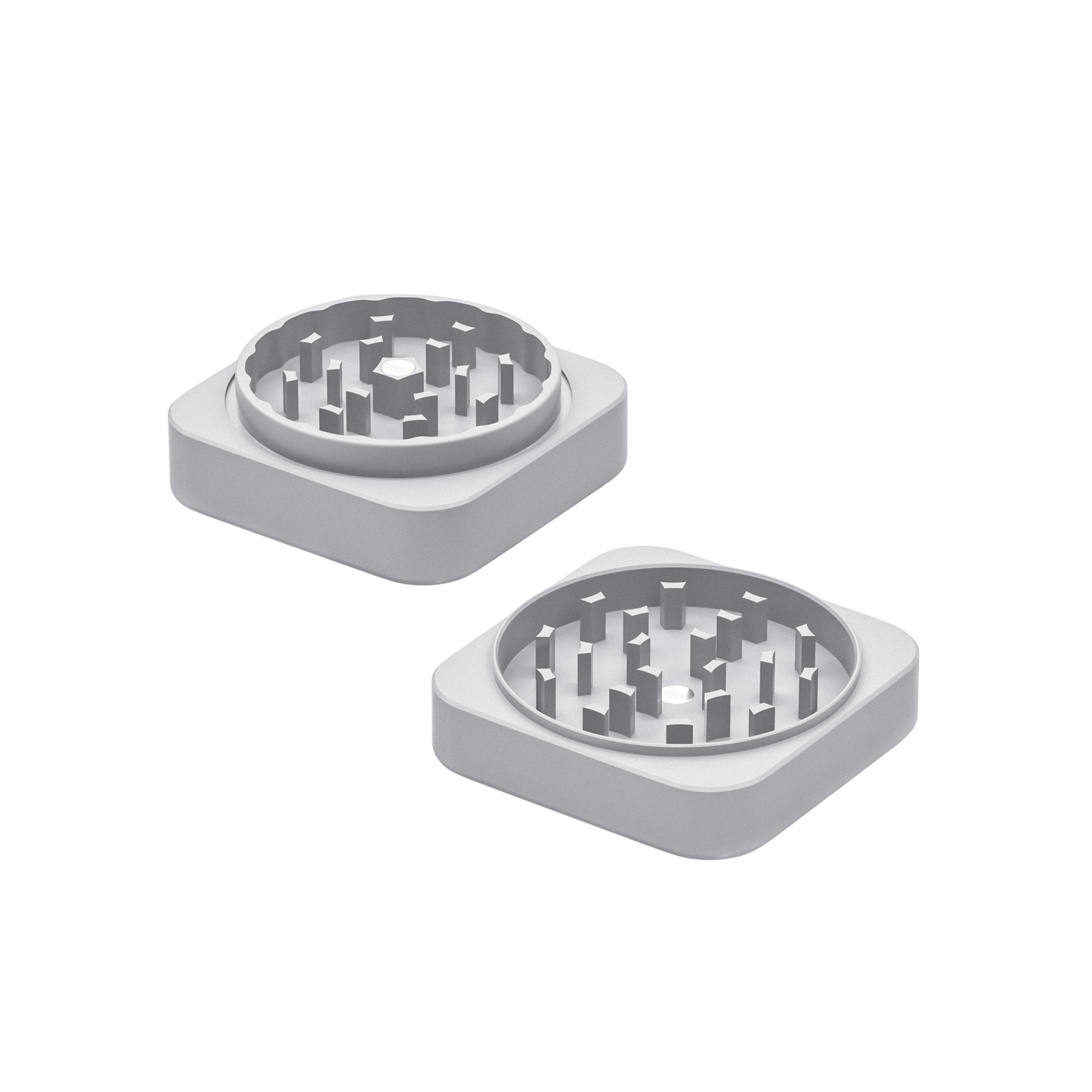 Premium Squared Ceramic Grinder Long Beach (silber)