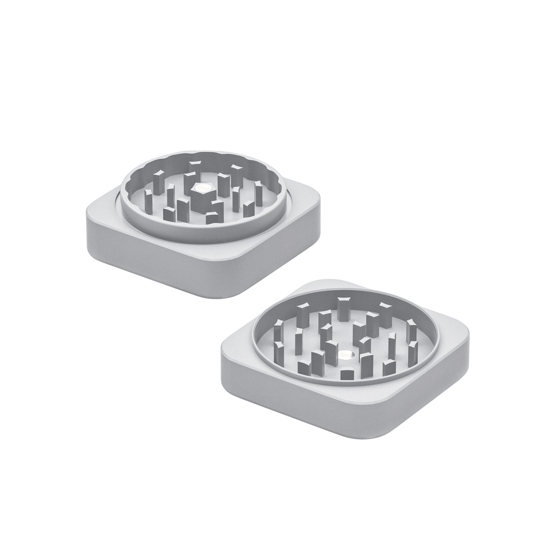 Premium Squared Ceramic Grinder Long Beach (silber)