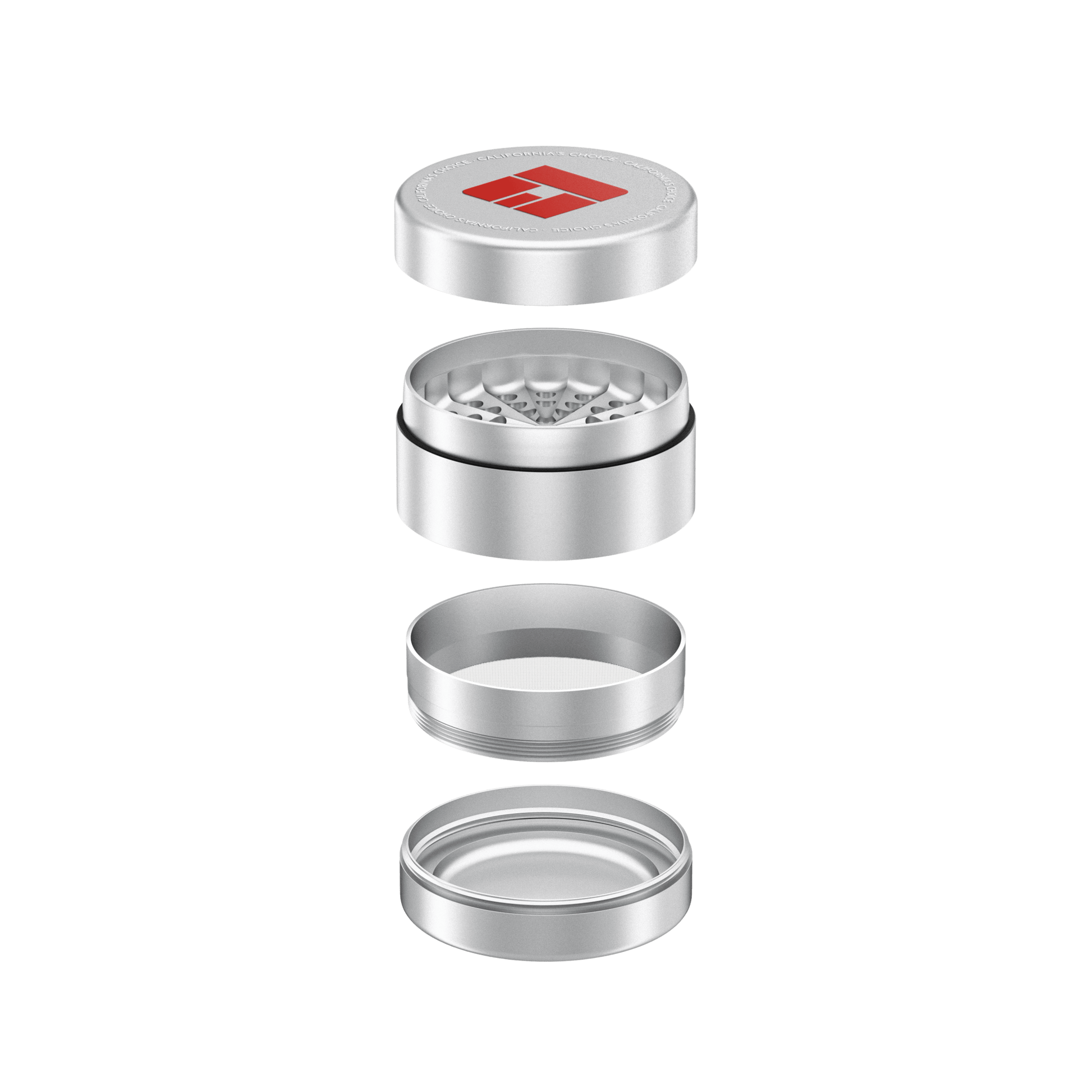 Premium Toothless Grinder Hollywood (silber 2.0) (rotes Logo)